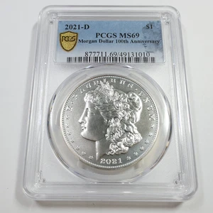 2021 D Denver PCGS MS69 - Silver Morgan Dollar $1 US Coin #56291A - Picture 1 of 3