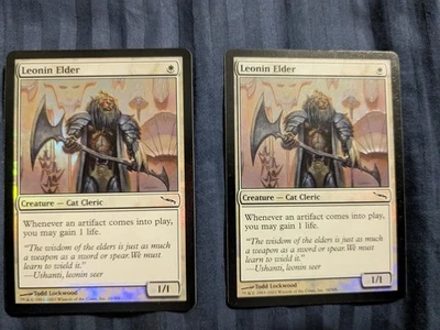 2x Leonin Elder - FOIL - Mirrodin - MTG - Magic the Gathering - Image 1 of 2