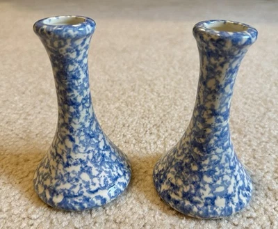 "Candelabros de esponja azul Country Home Collections 5"" de alto" Foto 1 de 3