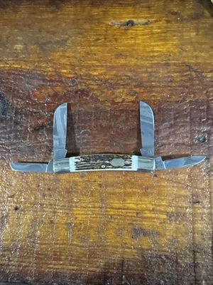 Cuchillo Bulldog Congreso Soporte Mango Hecho a Mano Solingen Alemania De Colección 1998 Foto 1 de 4