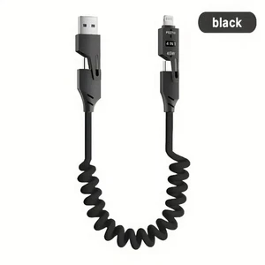 Cavo di ricarica universale 4-in-1 65W per Samsung S24 per iPhone per Huawei - Foto 1 di 5