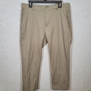 Southern Tide Jack Performance Pants Mens Tan Stretch Tech Golf Chino Sz 34x25" - Picture 1 of 16