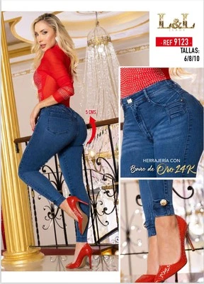 Jeans 100% Colombianos Talla 6 - Imagen 1 de 3