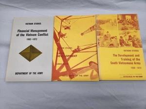 Lot #4 - 3 PB Books Vietnam Studies: Development and Training, Base, Financial - Picture 1 of 6