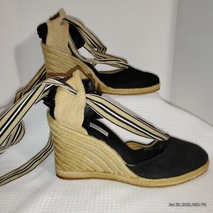 Tommy Hilfiger Ankle Tie Around Espadrille Sandals Women's Size 7.5M - Picture 1 of 12