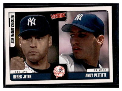 2001 Upper Deck Victory #255 Derek Jeter / Andy Pettitte - Image 1 of 2