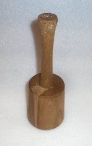 Antique Vintage Primitive Wood Pestle Food Potato Masher Rustic 10" - Picture 1 of 3