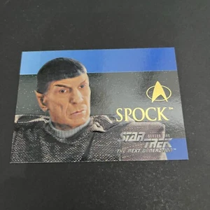Star Trek Season 5 Embossed Chase Card S29 Spock 1996 Vintage Trading Card - Picture 1 of 6