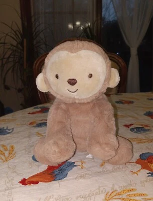 AA) Peluche Carters Child Of Mine Marrón Tostado Bebé Mono 7.5” Ojos Cosidos Lovey Foto 1 de 4