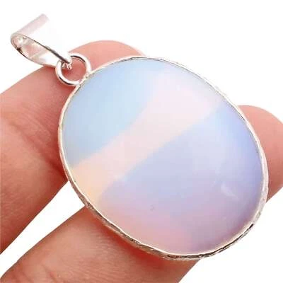 Opalit Edelstein 925 Versilberter Anhänger Handmade Schmuck Gift 3.8cm P-12983 - Bild 1 von 3