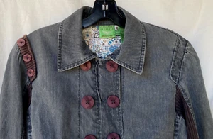 INDUSTRIA.. GRIS Y MARRÓN.. DOBLE PECHO... RECORTADO..CHAQUETA... PARA MUJER MED - Imagen 1 de 6