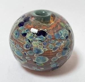 RICHARD CLEMENTS AUSTRALIAN ART GLASS PERFUME BOTTLE SIGNED NO STOPPER - Bild 1 von 7