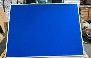 Blue Felt Board Pin Noticeboard 900x600 mm Factory 2nds Customer Returns - Picture 1 of 5