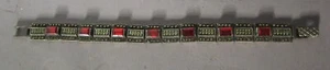Fine Sterling Silver ART DECO 7" MARCASITE Bracelet in Ruby Red, circa 1930s - Picture 1 of 5