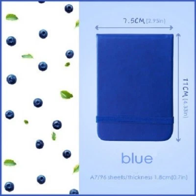 Mini bloc de notas de bolsillo de cuero PU memorándum de estudiantes viaje oficina cuaderno regalo Foto 1 de 4