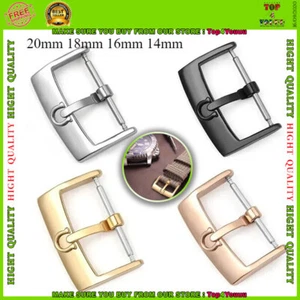 Stainless Steel Watch Buckle 12 14 16 18 20mm Substitute for Omega Watch Clasp - Picture 1 of 10