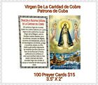 Catholic Spanish Holy Prayer Card Prayer Caridad Del Cobre Cuba Pack Of 100