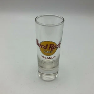 ORLANDO Red Letter Hard Rock Cafe Classic Logo 4" Shot Glass Y6 - Picture 1 of 12