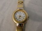 Womens Carriage Gold Silver Stainless Steel Back Base Metal Bezel 7" Watch