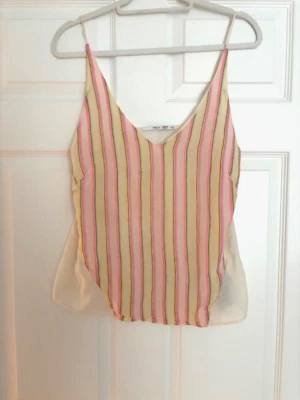 J Brand Neon Stripe Tank Top Sz M - Image 1 of 4