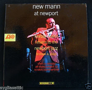 HERBIE MANN:New Man At Newport- A Classic Jazz Album-ATLANTIC #1471 Mono 1966 - Picture 1 of 4