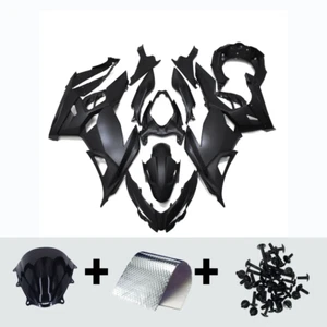 Matte Black ABS Bodywork for Kawasaki EX400R 2018 - 2023 Ninja 400 Fairing Kit - Picture 1 of 8