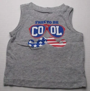 Infant Baby Boys Newborn Okie Dokie Free to be Cool Tank Top Shirt - Picture 1 of 2