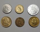 Lot: 6 South/Central America Coins Peru Chile Brazil Argentina Colombia El Salva