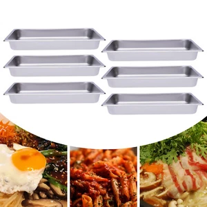 6* Stainless Steel Hotel Pan Tray Food Pans Catering Supplies Restaurant 20"x13" - Picture 1 of 23