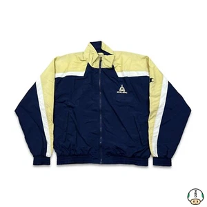 Vintage Champion Notre Dame Jacket Mens Large Blue College Full Zip 90s Bomber - Picture 1 of 7