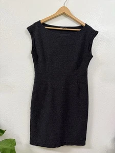 EILEEN  FISHER Charcoal Gray 100% Wool  Sleeveless  Dress Medium - Picture 1 of 8