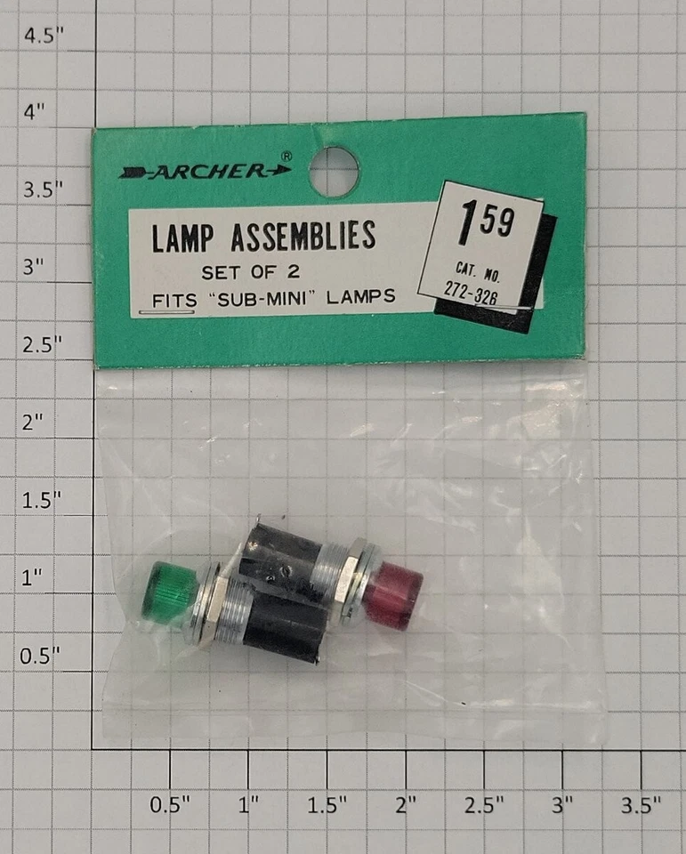 Conjuntos de lámparas Radio Shack 272-326 para lámparas submini (paquete de 2) Foto 1 de 2