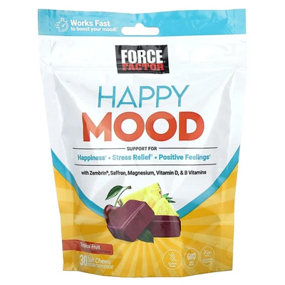 Happy Mood, frutas tropicais, 30 mastigações macias - Imagem 1 de 2