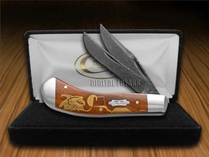 Case XX David Yellowhorse Native Steel Singer Chestnut ##2 Saddlehorn 1/25 Messer - Bild 1 von 4