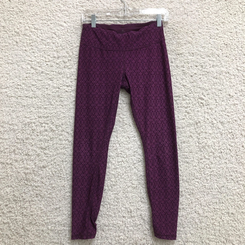 PrAna Pantalones Mujer Pequeños Púrpura Estampado Geométrico Yoga Leggings Ropa Activa Gimnasio S Foto 1 de 4