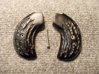 定制握把 Heritage Rough Rider Birdshead 0.22/.22 Mag 人造黑色 Stag — 第 1/2 张图片