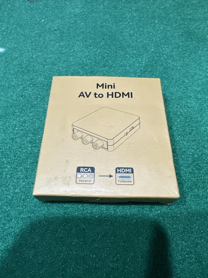 RCA AV to HDMI HD Converter Composite CVBS Video Adapter Wii NES SNES - Image 1 of 1