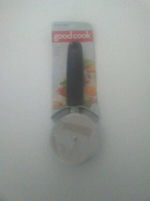 GoodCook Brand, Black Handle Grip Pizza Cutter Wheel Finger Guard NEW - Image 1 of 4
