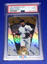 Derek Jeter 1997 Pinnacle Certified MIRROR GOLD #51  PSA 9 - Pop 22