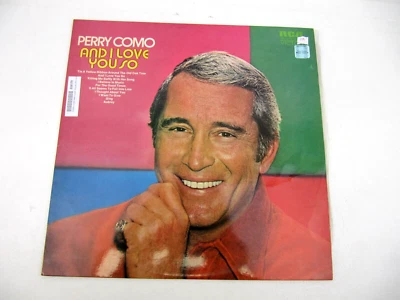 PERRY COMO AND I LOVE YOU SO LP VINYL RECORD APL1-0100 COLLECTORS RARE - Image 1 of 4