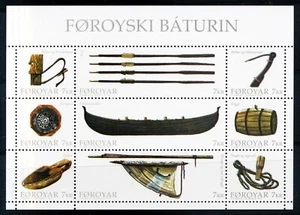 Islas Feroe. 2012. 63 Kr. Barcos, hoja de recuerdo, MNH (BL48) - Imagen 1 de 1