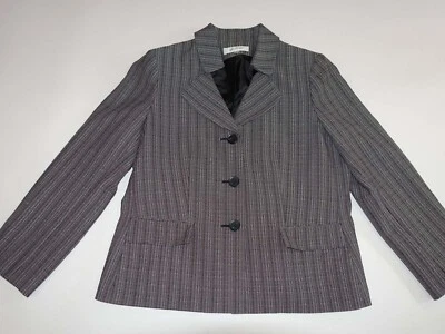 Chaqueta Blazer Suit Studio Para Mujer 3 Botones Talla 18 Negro Blanco 100% Poliéster Foto 1 de 4