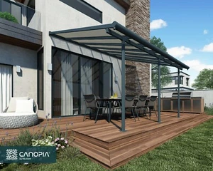 Palram - Canopia | Sierra 3 x 4.3 DIY Patio Cover / Verandah Grey Opaque - Picture 1 of 9