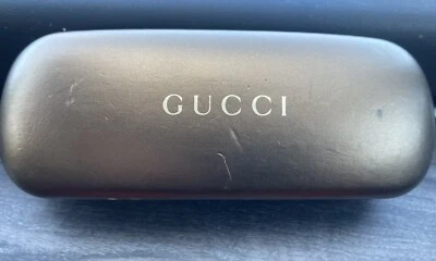 Gucci Estuche Rígido Vacío Gafas de Sol Anteojos Dorado 6" x 2.8" x 1.5" Foto 1 de 4