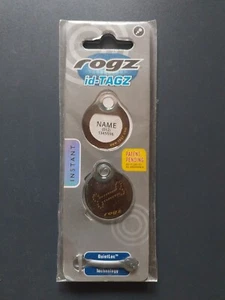 New Rogz Resin Dog Id Tag - Bronze Bone Design - Small - Picture 1 of 4