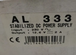 ALIMENTATORE STABILIZZATO DA BANCO ALPHA ELETTRONICA AL333 12,6V 2A 230V - Imagen 1 de 7