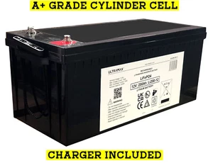 12V 200Ah LiFePO4 LITHIUM MOTORHOME BATTERIES - ULTRAMAX LEISURE BATTERY - Picture 1 of 6
