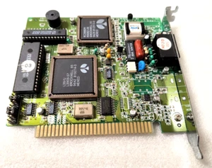 VINTAGE TRIBER ASKEY FB 1428VQHV34 ROCKWELL RC288DPI CHIP ISA FAX MODEM MXB91D - Picture 1 of 3