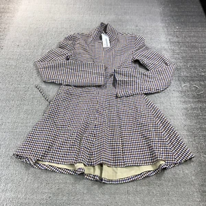 Rosie Assoulin Dress Womens Extra Small Hans Yolo Top Mini Tunic Plaid Plaid - Picture 1 of 13