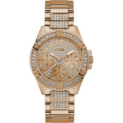 Orologio Donna GUESS LADY FRONTIER W1156L3 Multifunzione Acciaio Rosè Swarovski - Immagine 1 di 3